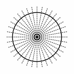 Infinite lines of symmetry of circle