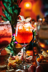 Cocktails floreados