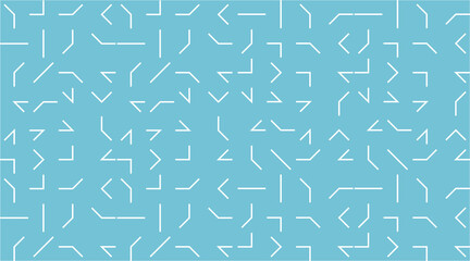 Decorative abstract blue background with white moving clock hands. Time change vector eps illustration