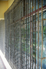 Steel grilles on glass windows will help prevent thieves.