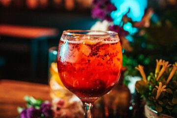 Cocktails floreados