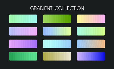 Obraz premium Collection of gradients. Set of backgrounds with a gradient