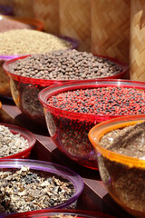 Oriental spices at the old oriental bazaar