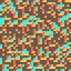 Implementation of Edward Zajec’s “Il Cubo” from 1971. Essentially a Truchet tile set of 8 tiles and rules for placement art illustration