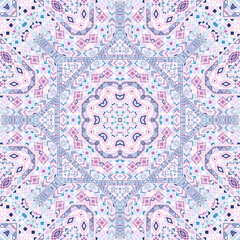 Abstract seamless pattern with geometric elements structure.