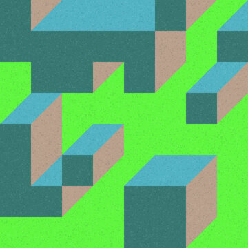 Implementation of Edward Zajec&rsquo;s &ldquo;Il Cubo&rdquo; from 1971. Essentially a Truchet tile set of 8 tiles and rules for placement art illustration