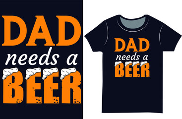 Dad Svg t-shirt design. Father's day typography t shirt design for the gift.  T-shirt for the gift.