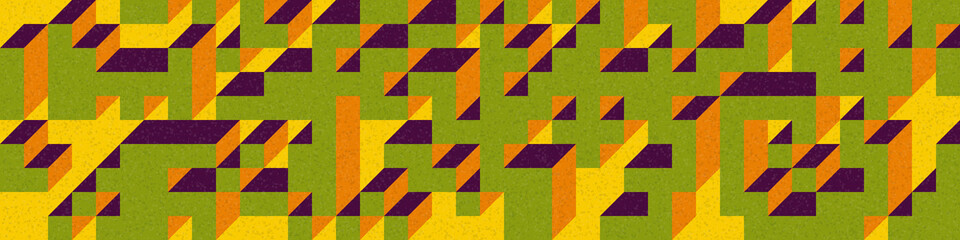 Implementation of Edward Zajec’s “Il Cubo” from 1971. Essentially a Truchet tile set of 8 tiles and rules for placement art illustration