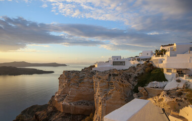 Fototapeta premium Ocean scene, Santorini, Greece