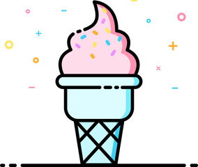 Ice cream cone icon