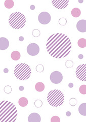 水玉　背景　紫　縦