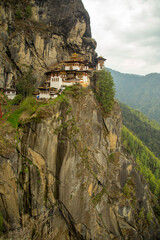 Fototapeta na wymiar tiger nest, upper Paro valley in Bhutan 54