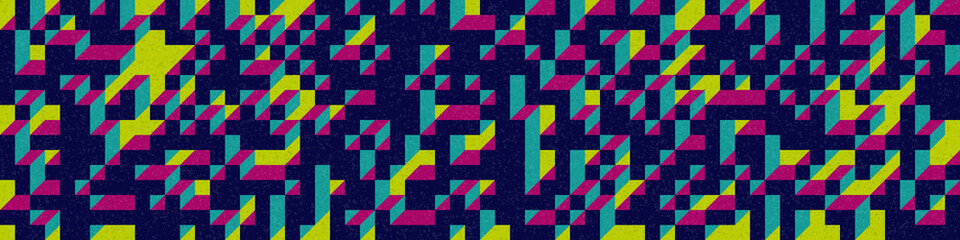 Implementation of Edward Zajec’s “Il Cubo” from 1971. Essentially a Truchet tile set of 8 tiles and rules for placement art illustration