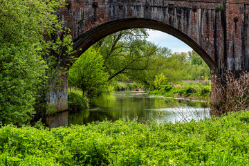 River Stour near Canterbury in Kent, England