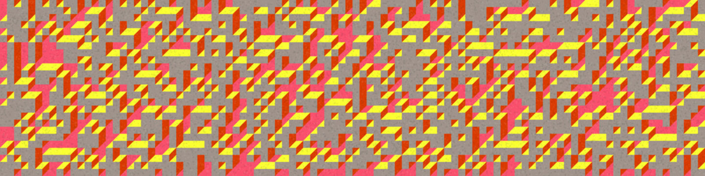 Implementation of Edward Zajec&rsquo;s &ldquo;Il Cubo&rdquo; from 1971. Essentially a Truchet tile set of 8 tiles and rules for placement art illustration