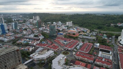 Miri, Sarawak Malaysia - May 2, 2022: The Landmark and Tourist Attraction areas of the of Miri...
