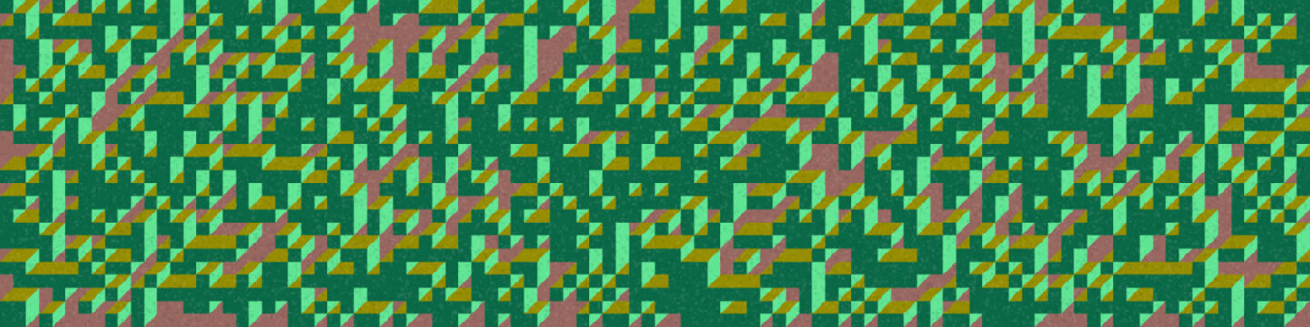 Implementation of Edward Zajec&rsquo;s &ldquo;Il Cubo&rdquo; from 1971. Essentially a Truchet tile set of 8 tiles and rules for placement art illustration