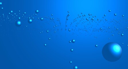 Digital world concept. Background with digital notation of the number 0101. 3D render