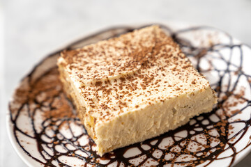 Tiramisu dessert close up