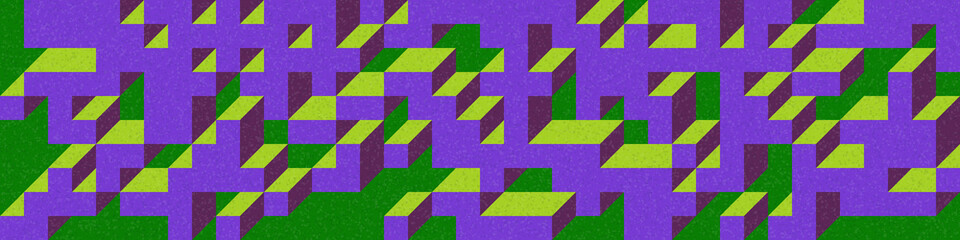 Implementation of Edward Zajec’s “Il Cubo” from 1971. Essentially a Truchet tile set of 8 tiles and rules for placement art illustration