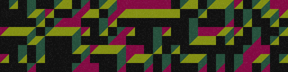 Implementation of Edward Zajec’s “Il Cubo” from 1971. Essentially a Truchet tile set of 8 tiles and rules for placement art illustration