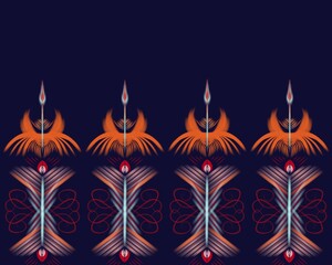 Ikat art pattern Native American African Asian Clothing Prints Abstract Background