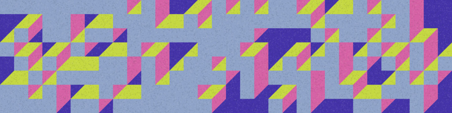 Implementation of Edward Zajec&rsquo;s &ldquo;Il Cubo&rdquo; from 1971. Essentially a Truchet tile set of 8 tiles and rules for placement art illustration