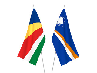 Seychelles and Republic of the Marshall Islands flags