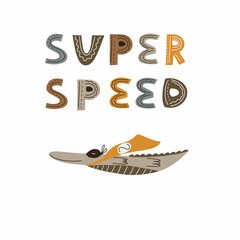 Cute animal superhero crocodile with cape and mask. Vector illustration isolated on white background for your design