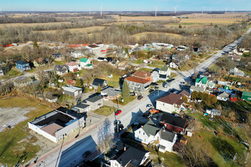 Aerial of Selkirk, Ontario, Canada on a beautiful day