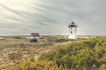 Fototapeta na wymiar The Long Point Light Station, Lighthouse, Provincetown Massachusetts