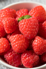 Raw Red Organic Raspberries