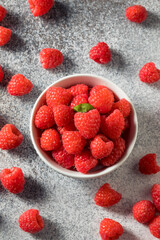 Raw Red Organic Raspberries