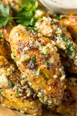 Homemade Fried Parmesan Chicken Wings