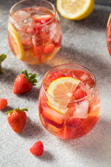Boozy Refreshing Rose Wine Sangria