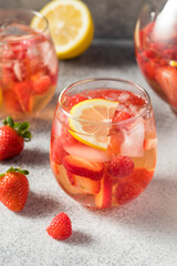 Boozy Refreshing Rose Wine Sangria