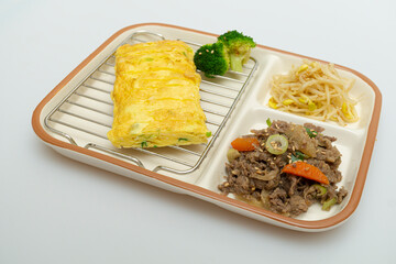 A deliciously balanced nutritious meal on the plate