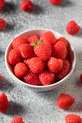 Raw Red Organic Raspberries