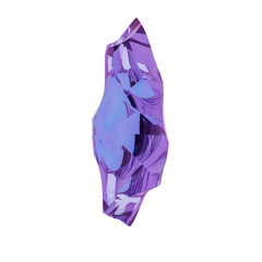 Purple mineral crystal