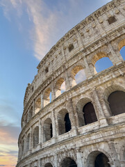 Fototapeta na wymiar The ancient Colloseum stadium in Rome