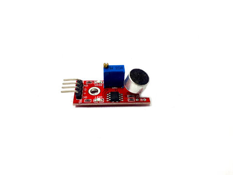 Sound detection sensor which uses electret microphone to detect sound signals. Sound detection module sensor for Arduino projects to build electronic projects