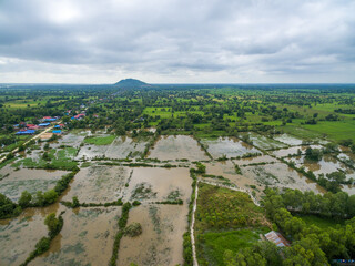 Flooded Cambodian fields