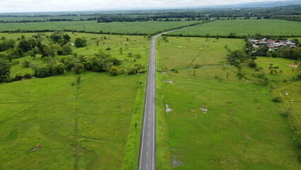 landscapes of nature from the air in colombia