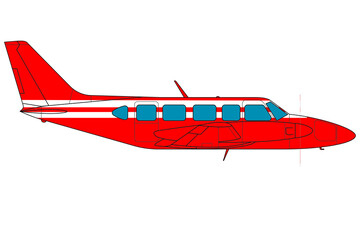 Avioneta roja
