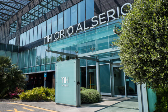 Bergamo, Italy - 04.29.2022 - Hotel NH Orio al Serio next to Milan Bergamo Airport. NH Hotels Group.