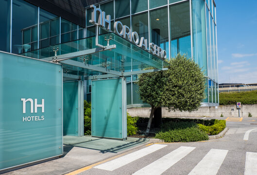 Bergamo, Italy - 04.29.2022 - Hotel NH Orio al Serio next to Milan Bergamo Airport. NH Hotels Group.