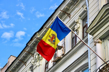 Moldovan flag on embassy