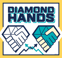 Diamond Hands Meme Icon for Wall Street