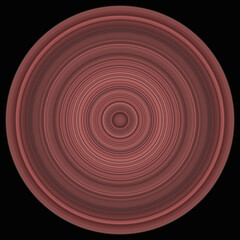 Unique circle texture details 3D design ornament black background