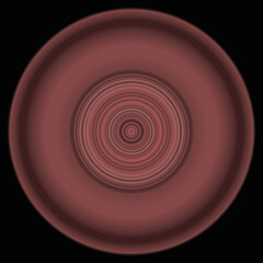 Unique circle texture details 3D design ornament black background